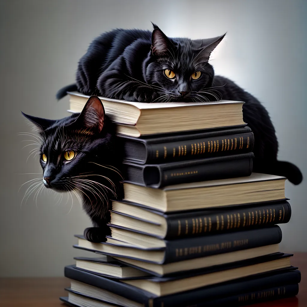 Fotos gato livros sonhos lua