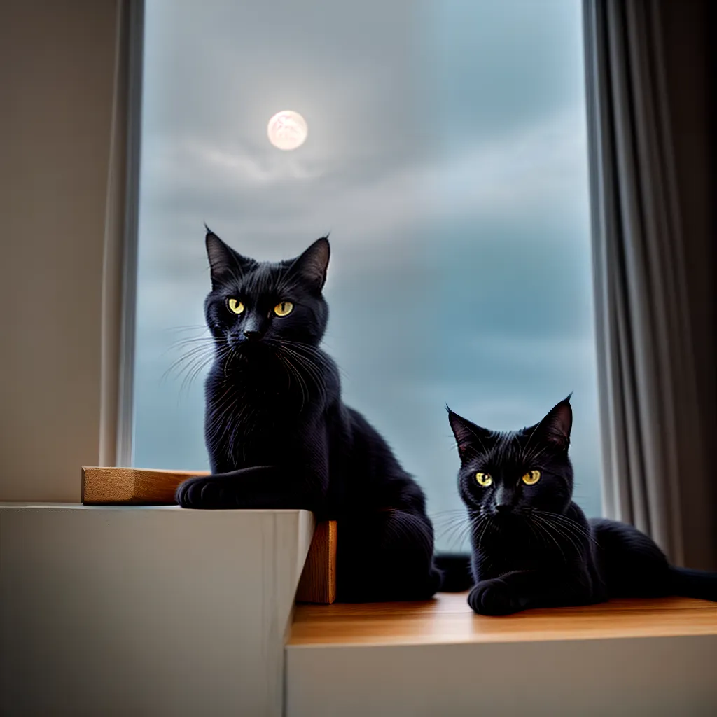 Fotos gato lua cheia misterio intuicao