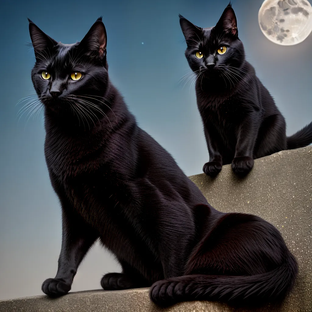 Fotos gato lua cheia misterio