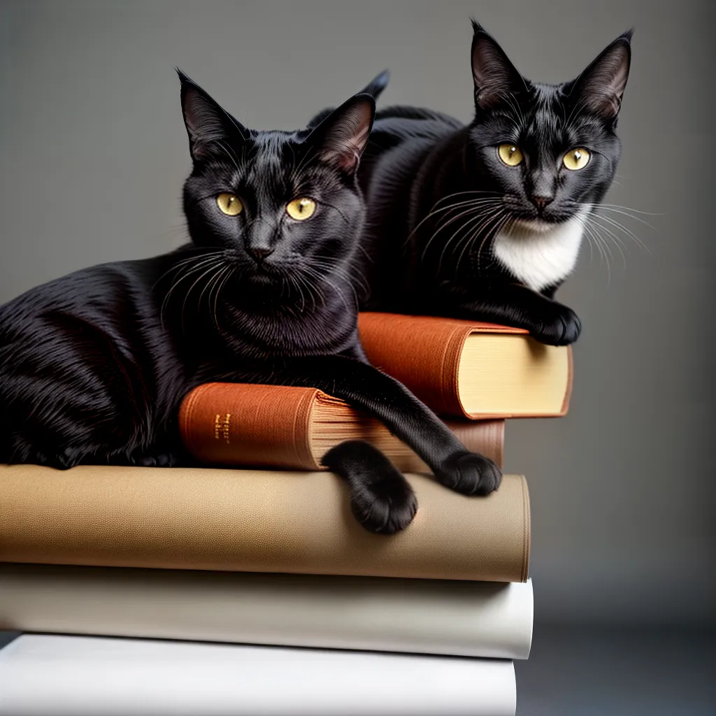 Fotos gato preto livros olhos verdes
