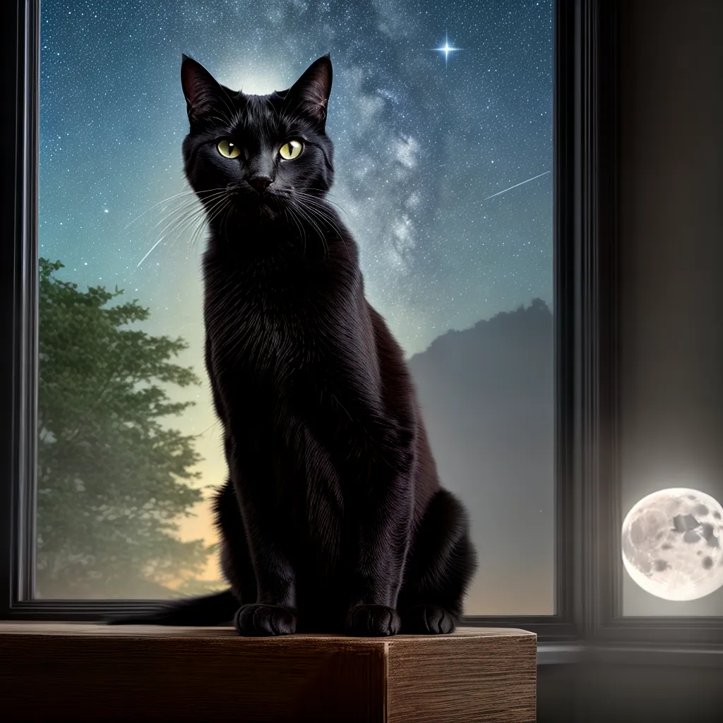 Sonhar com Gato Preto: A conexão com seu lado místico 4 Fotos gato preto lua cheia misterio