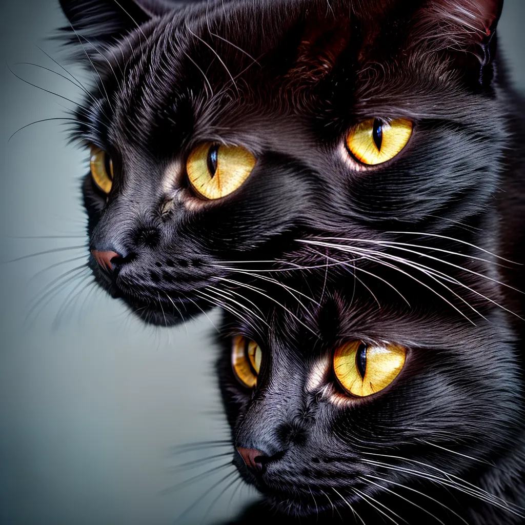 Fotos gato preto olhos verdes misterio 1