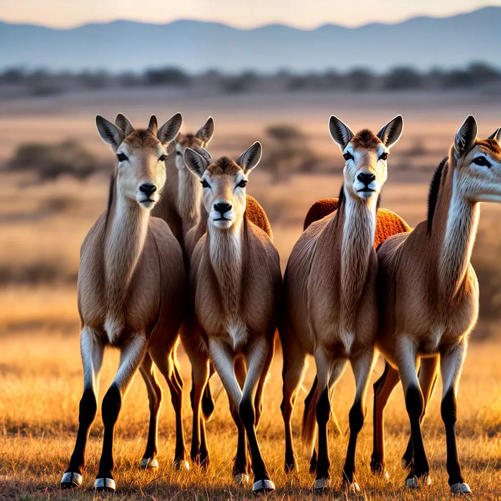 Depósito de Antílopes: Entenda o que Significa Sonhar com Gazelas 3 Fotos gazelas correndo savana por do sol