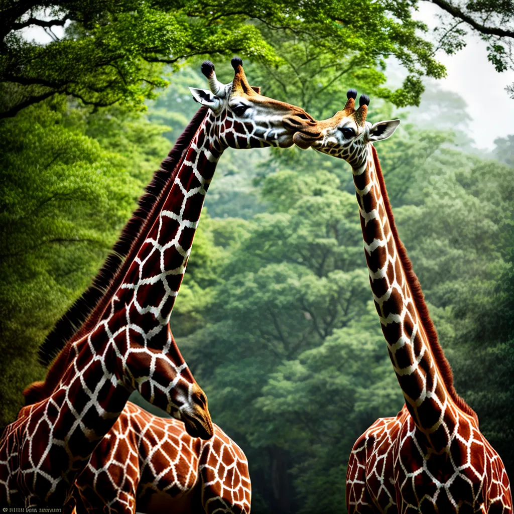 Fotos girafa floresta natureza majestosa msg