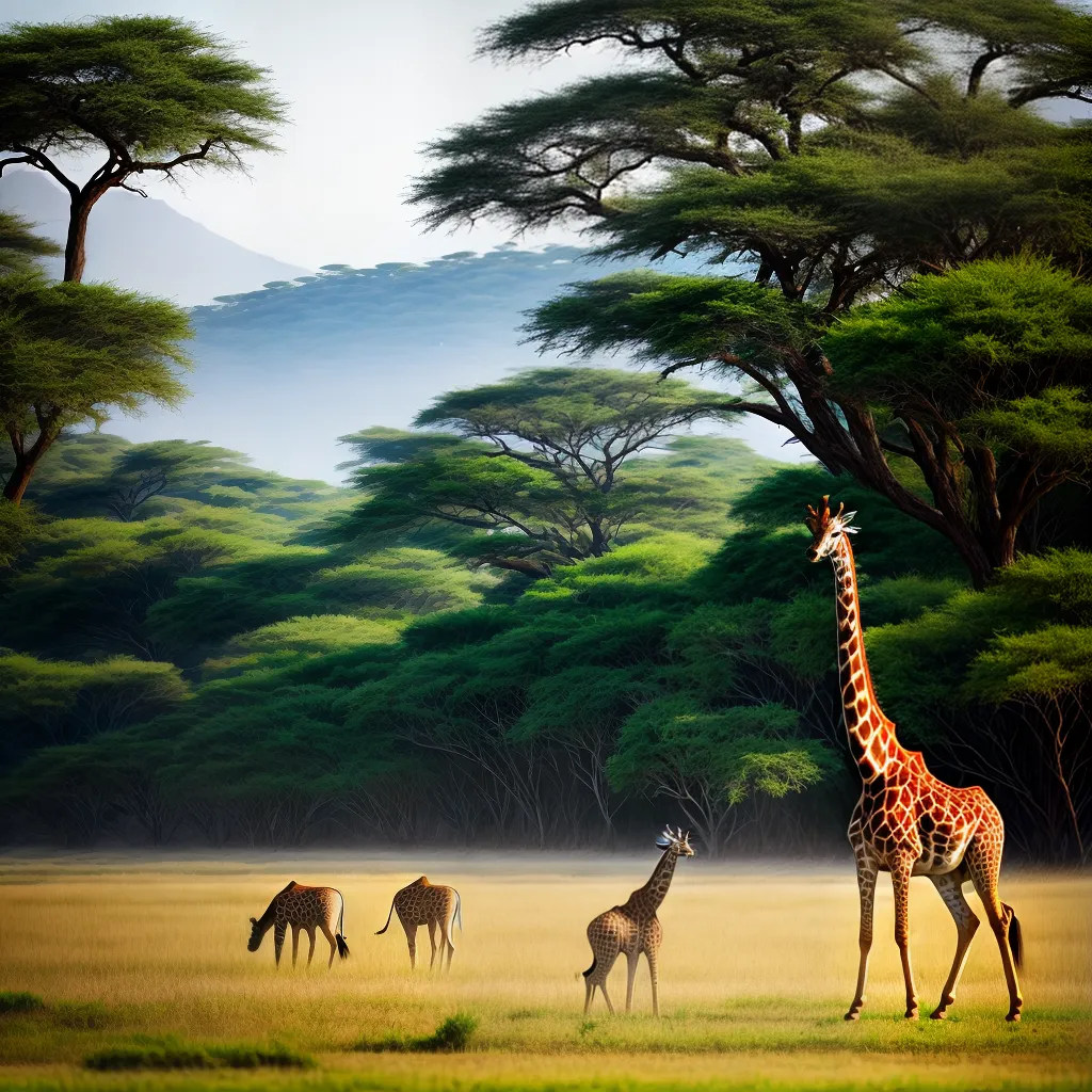 Fotos girafa savana elefantes leoes sonho