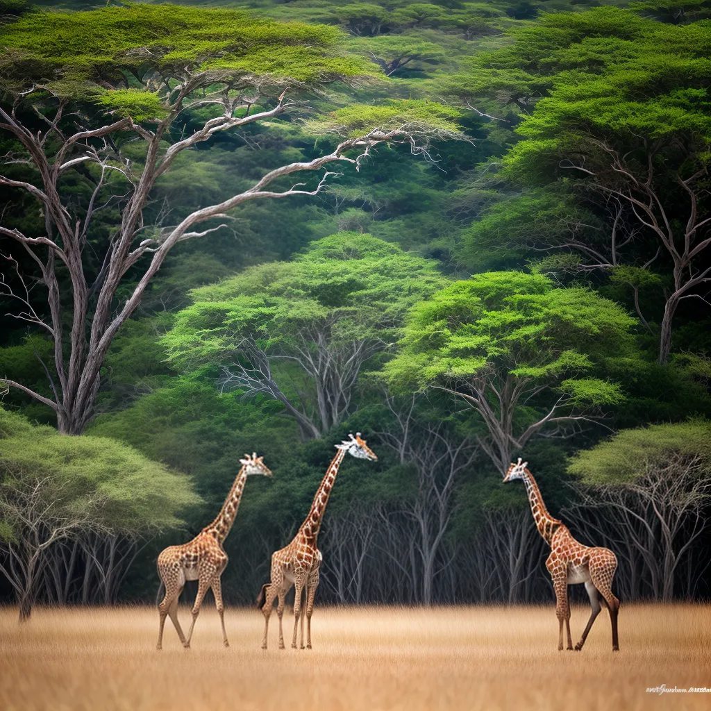 Fotos girafa savana natureza adaptabilidade