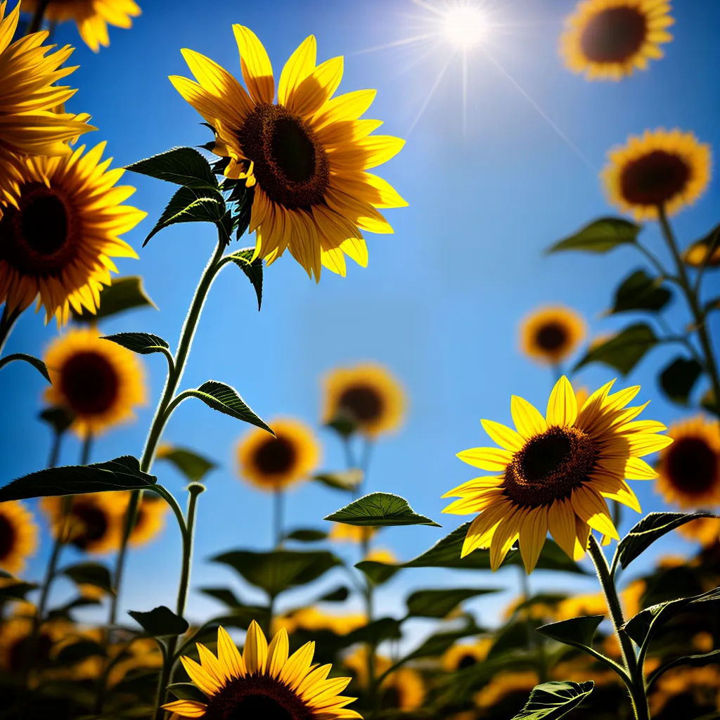 Sonhar com Girassol: O Significado de Flores Gigantes 5 Fotos girassol ceu azul simbolo otimismo