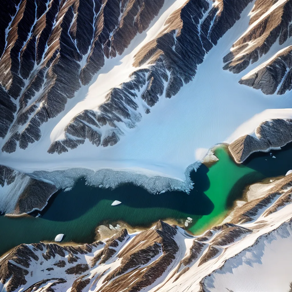 Fotos glaciar montanhas neve solitudine