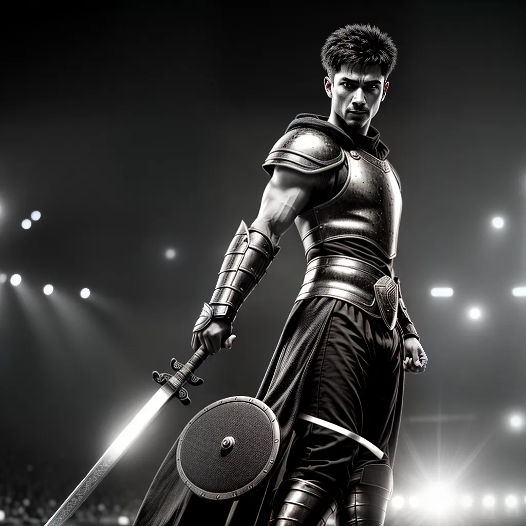 Fotos gladiador arena espectadores luta