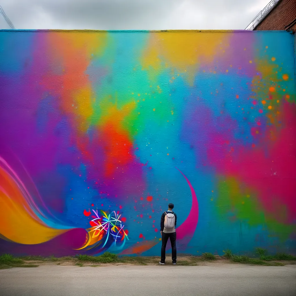 Tinta em Spray: O Que Significa Sonhar com Grafite e Arte Urbana 5 Fotos graffiti colorido mural personagem spray