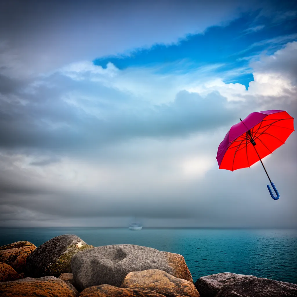 Fotos guarda chuva colorido ceu sonho 1