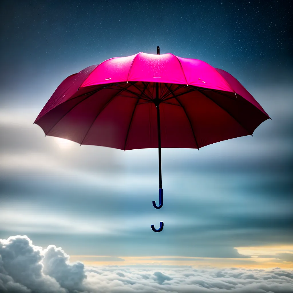 Fotos guarda chuva nuvens sonho protecao