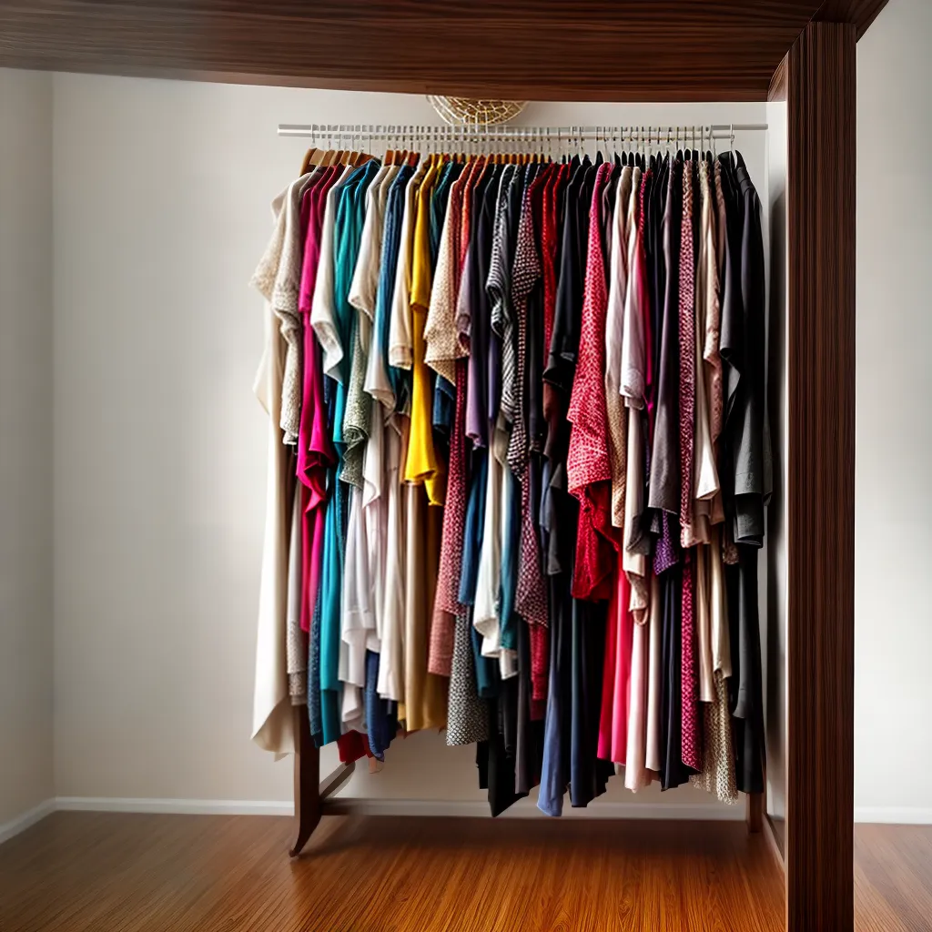Fotos guarda roupa colorido