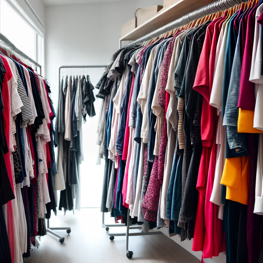 Fotos guarda roupa colorido estilo criativo