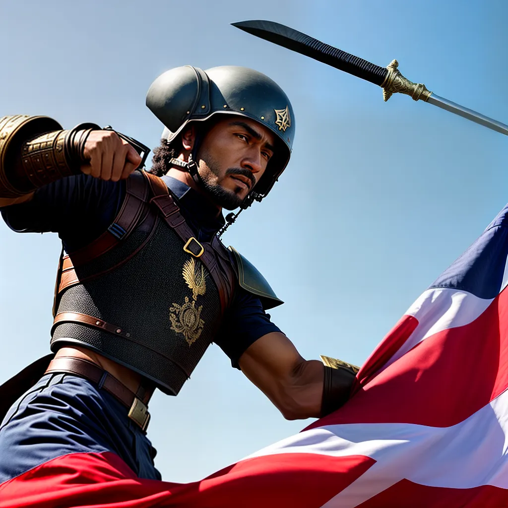 Descubra o que significa sonhar com Política Internacional e Guerreirismo? 6 Fotos guerreiro politica global espada globo