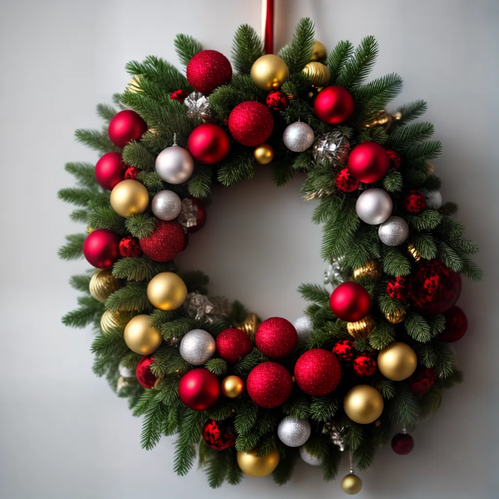 Sonhar com Enfeites de Natal: O Que Significa? 6 Fotos guirlanda natal vermelho verde ouro prata