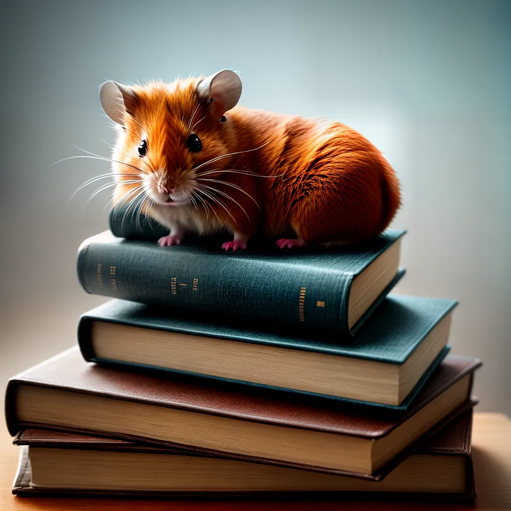 Fotos hamster livros hierarquia sonhos 1