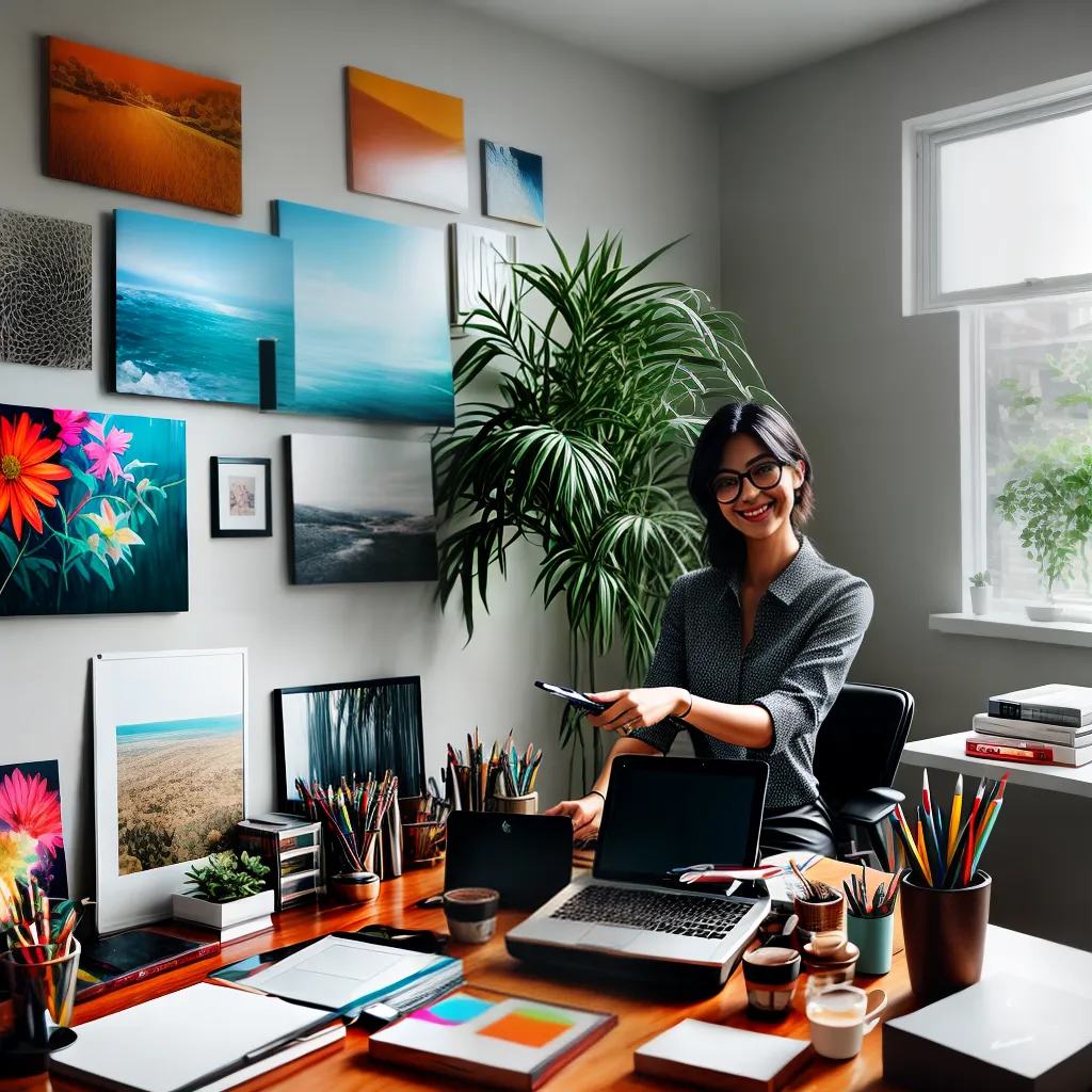 Fotos home office arte sorriso quarentena