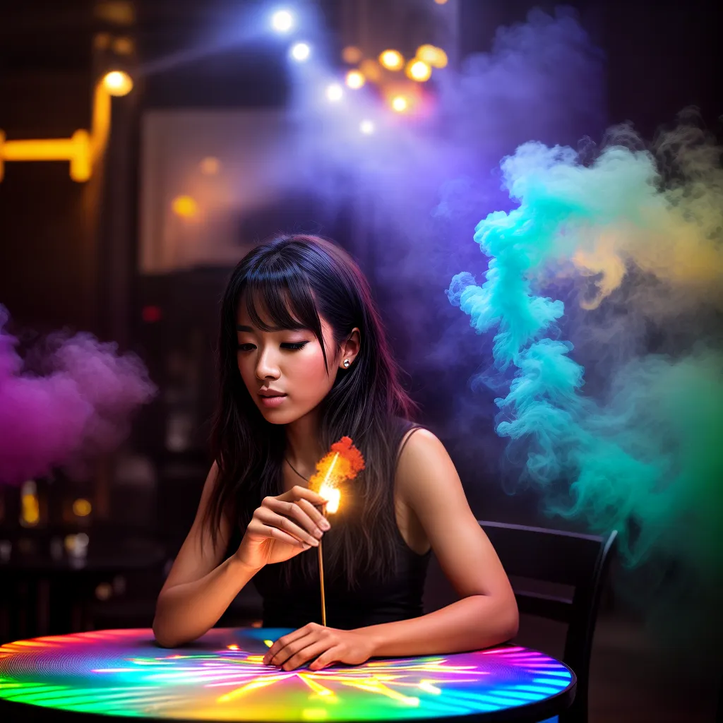 Narguilé e Neurônio: O que Significa Sonhar com Novas Experiências? 2 Fotos hookah fumaca colorida neuronio