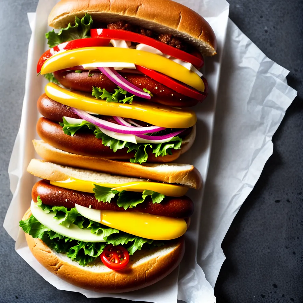 Fotos hot dog saboroso coberturas queijo