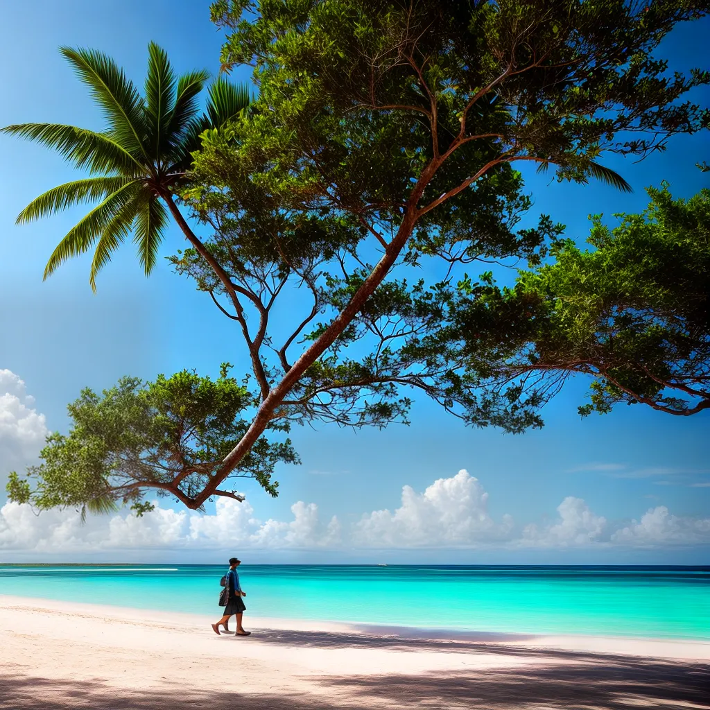 Fotos ilha paraiso solitario areia mar palmeiras