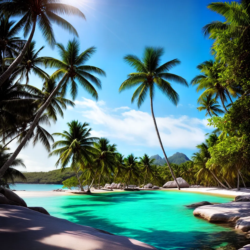 Sonhar com Férias: qual o significado? 5 Fotos ilha tropical agua cristalina palmeiras