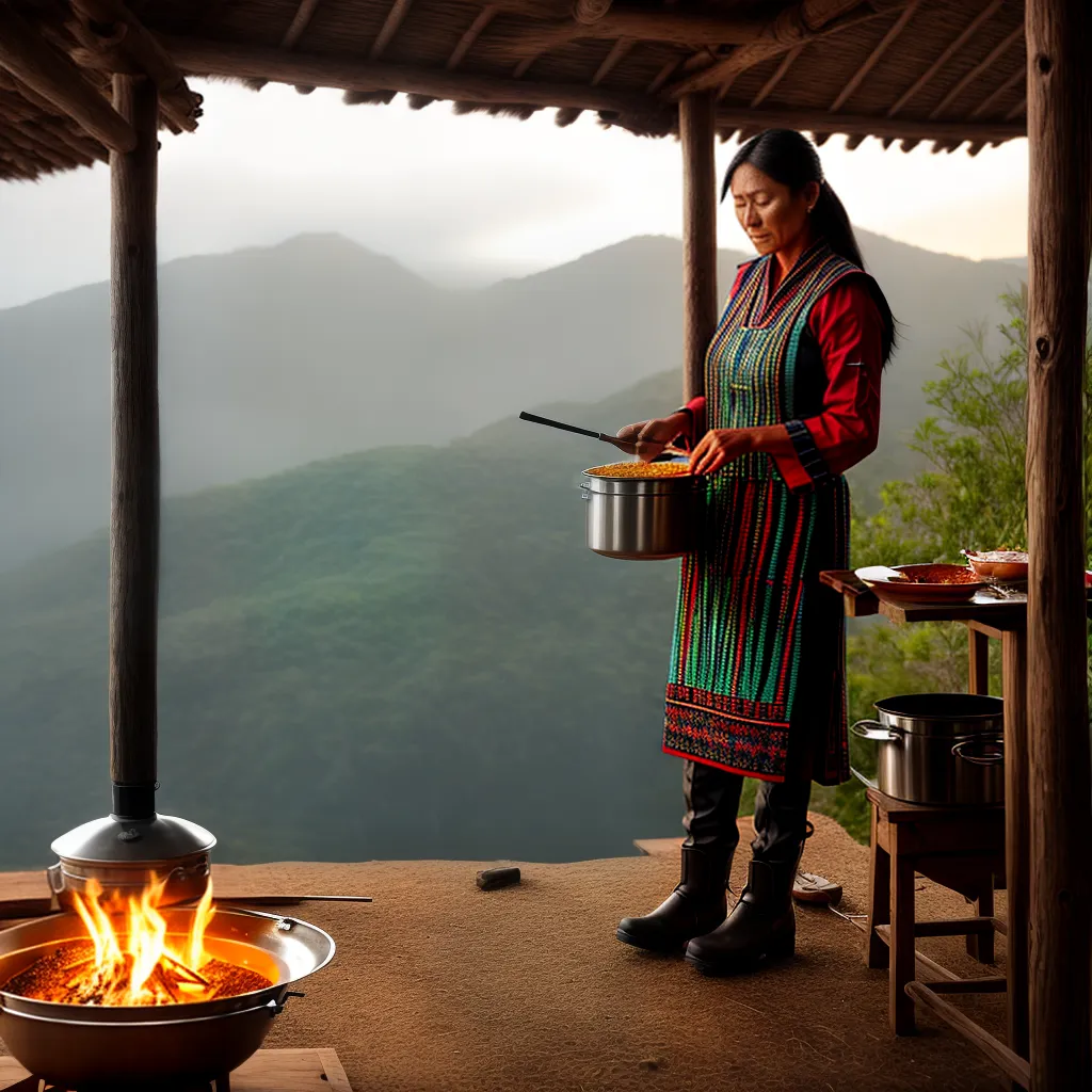 Fotos indigena tapioca palafita cozinha