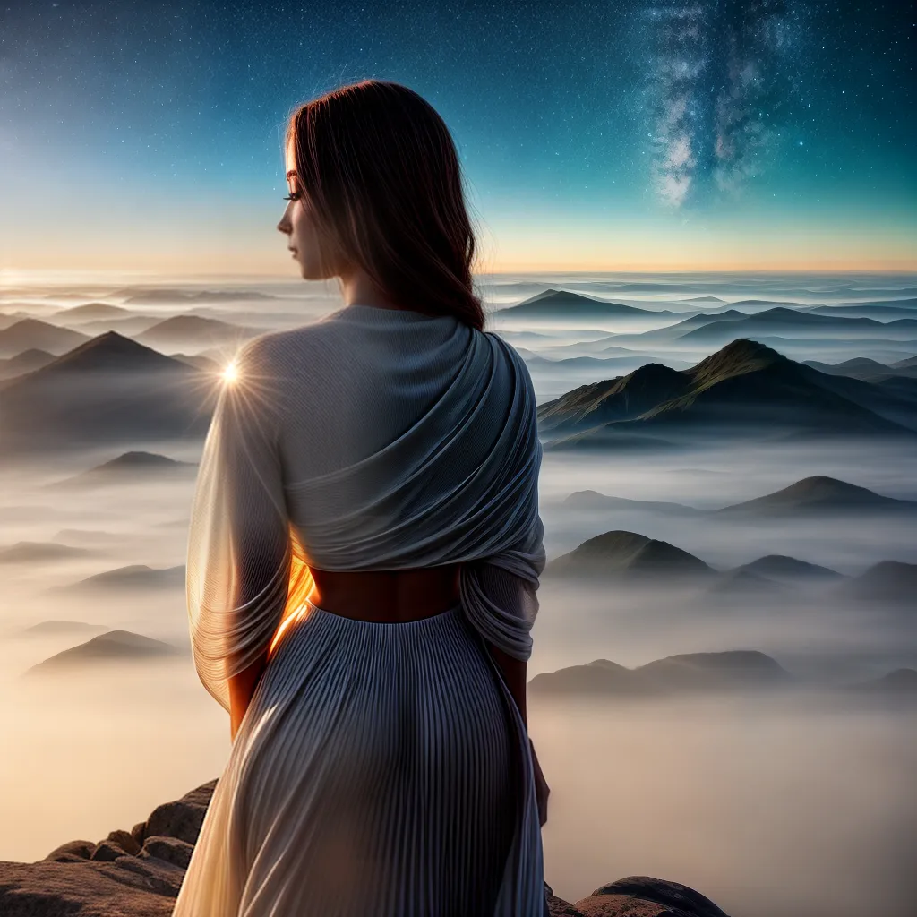 Descubra o Significado de Sonhar com Infinitude e Iluminação 2 Fotos infinito alvorecer montanha serenidade