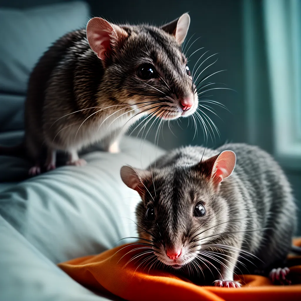 Fotos invasao rato cama sombrio