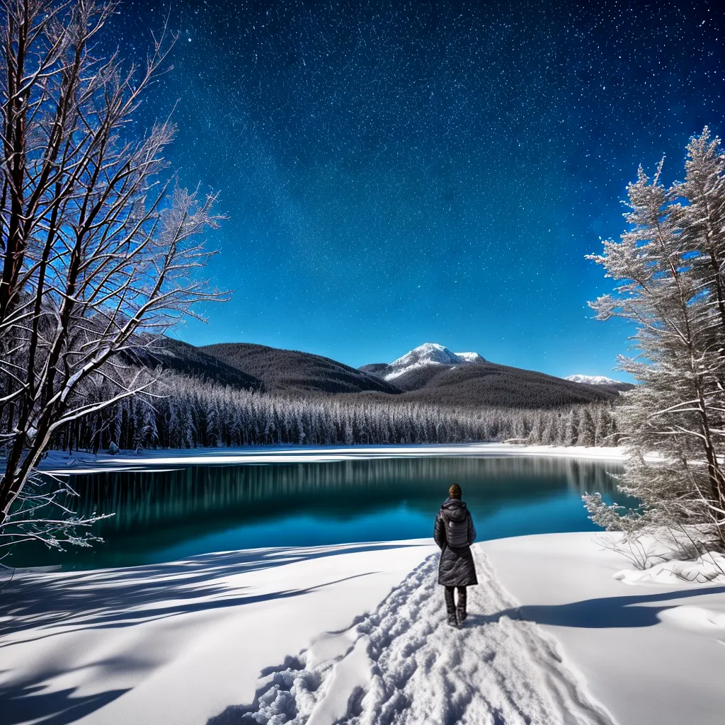 Fotos inverno lago gelo isolamento beleza