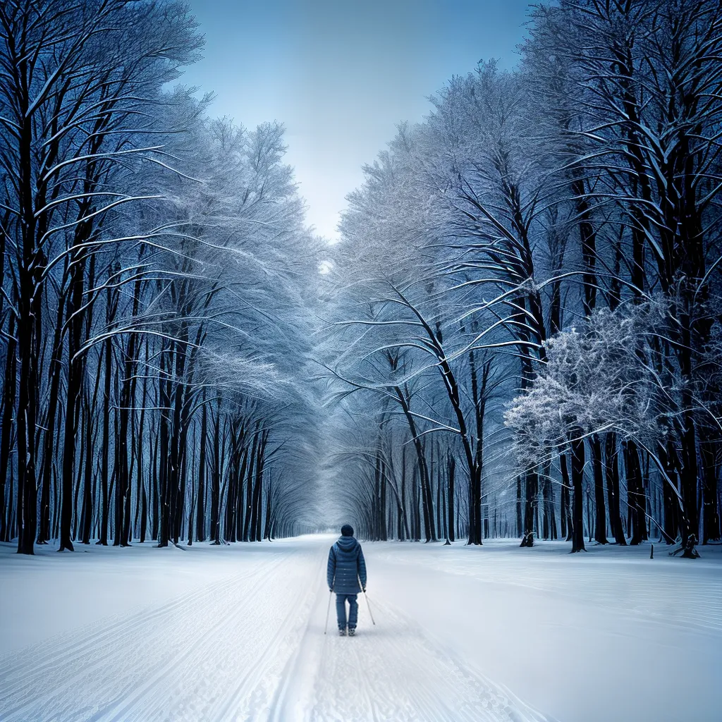 Fotos inverno solitario paisagem neve