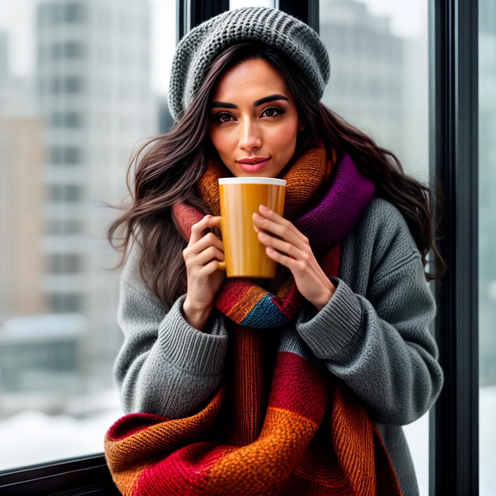 Fotos inverno te quente janela cha
