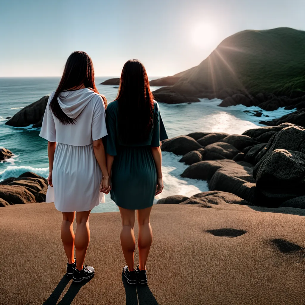 Sonhar com Irmãs: Interpretando as Conexões Pessoais 5 Fotos irmaos horizonte praia apoio