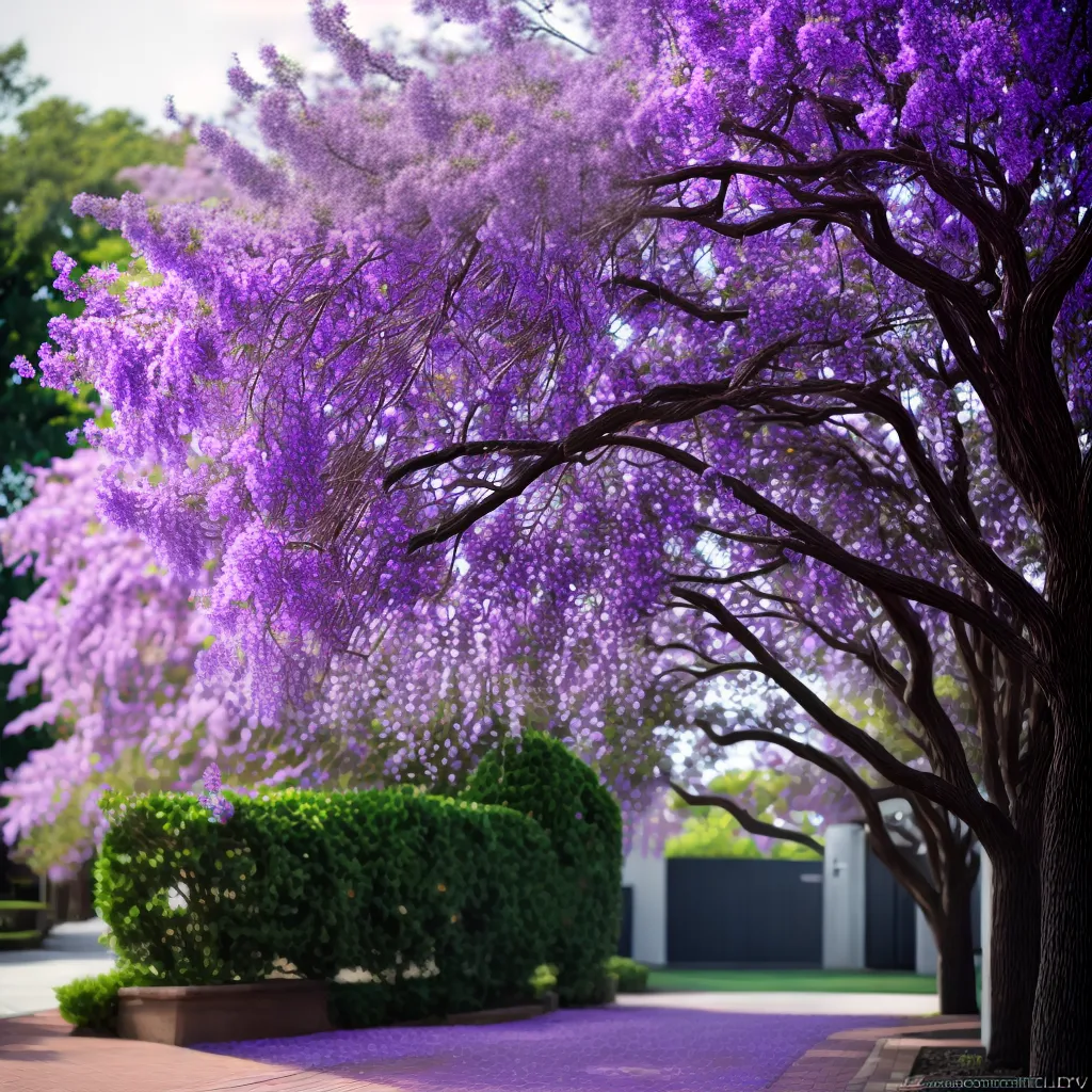 Fotos jacaranda flor roxa vinca azul