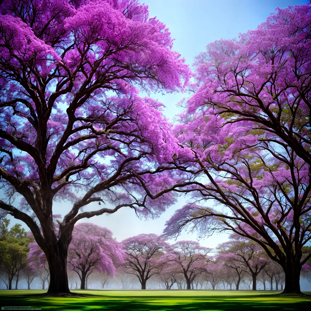 Descubra o Significado de Sonhar com uma Árvore Jacarandá 6 Fotos jacaranda flores ceu azul paz