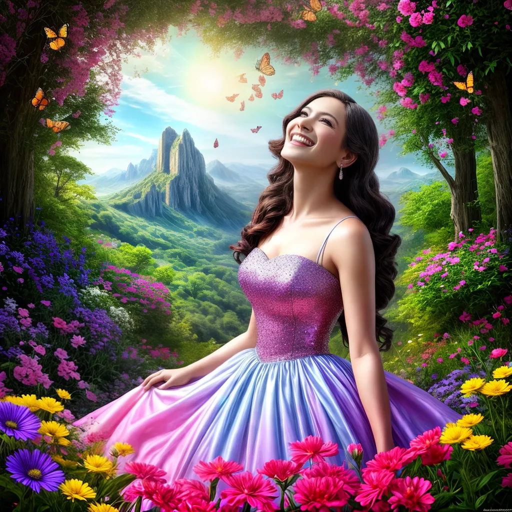 Fotos jane sorriso flores borboletas 1