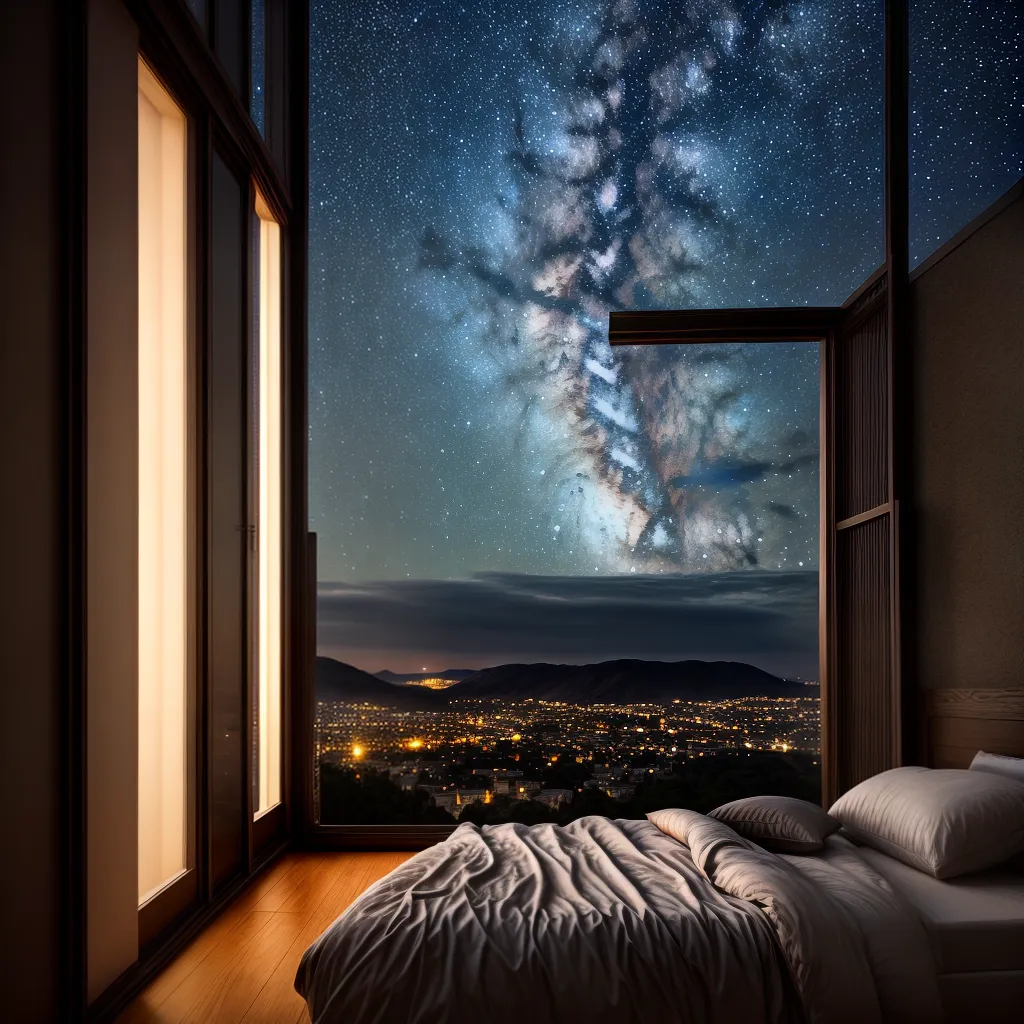 Janela Aberta para os Sonhos: Compreenda Suas Noites de Sono 4 Fotos janela estrelas sono imaginacao