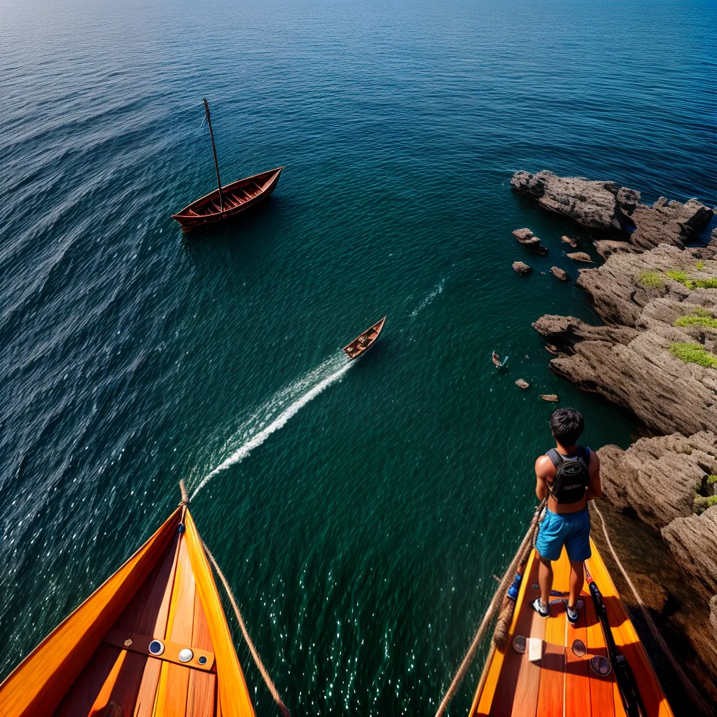 Qual o significado de sonhar com uma jangada? 2 Fotos jangada aventura horizonte oceano
