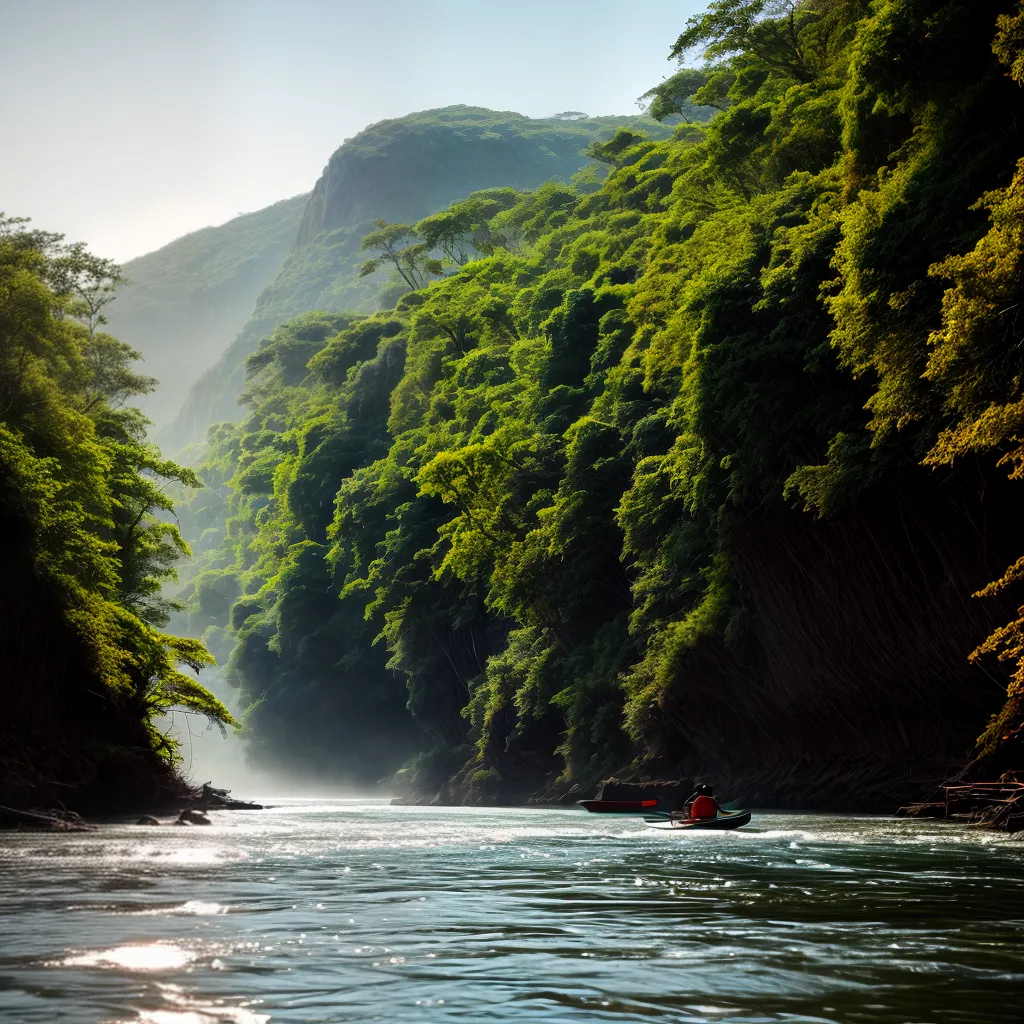 Fotos jangada rio floresta aventura
