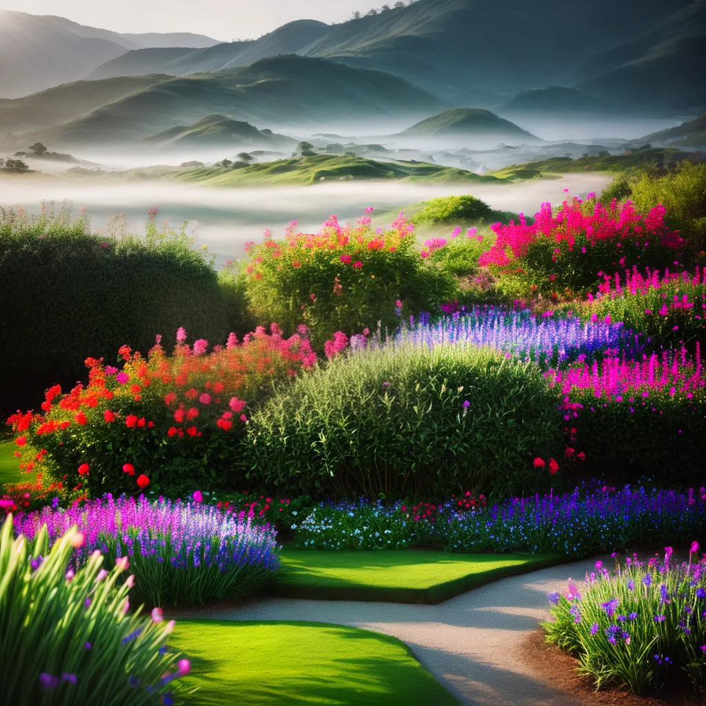 Significa Sonhar com Jardim e Flores 4 Fotos jardim colorido abundancia cuidado natureza