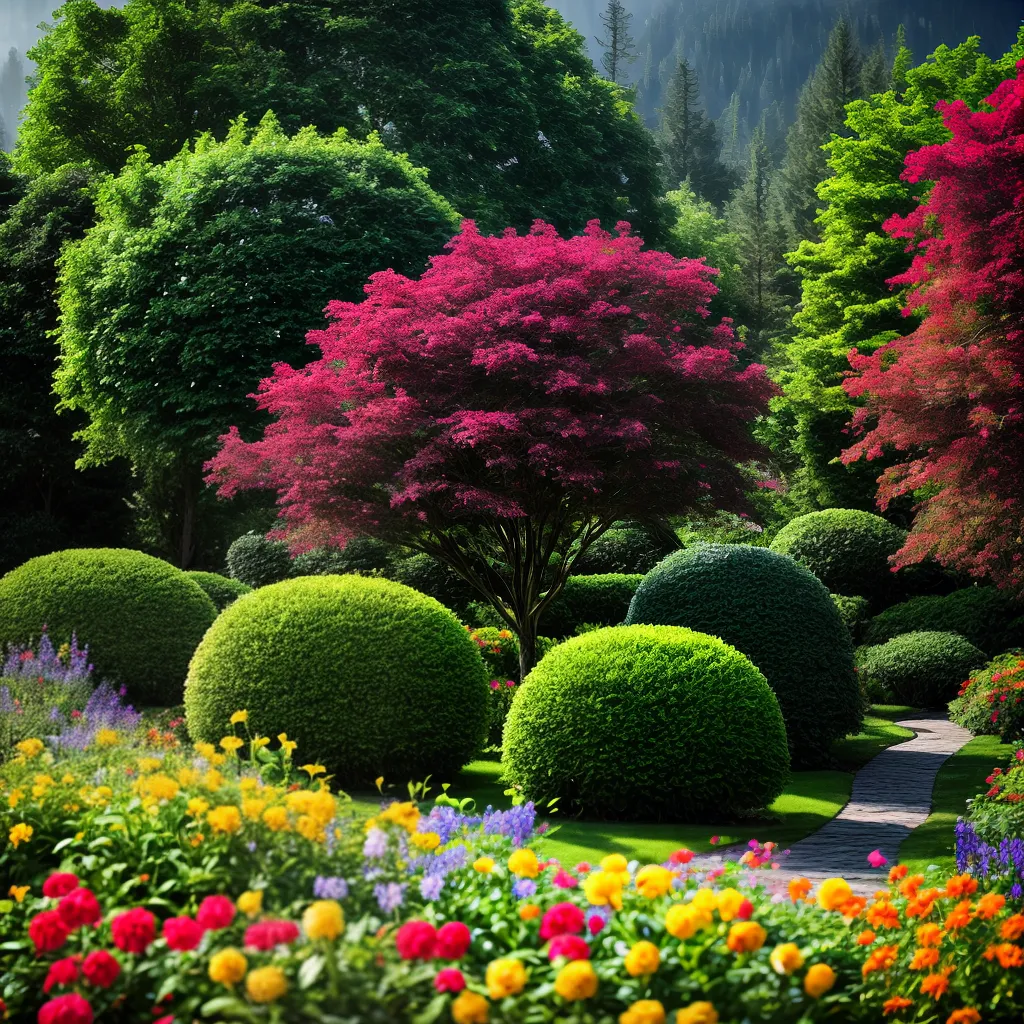 Fotos jardim colorido brotando crescer