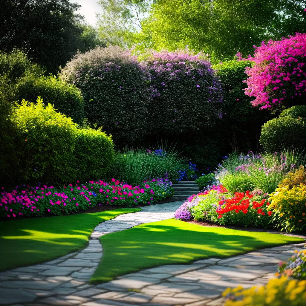 Fotos jardim colorido crescimento transformacao