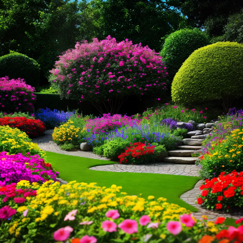 Sonhos e Flores: O Significado de Sonhar com Jardim. 3 Fotos jardim colorido flores verde