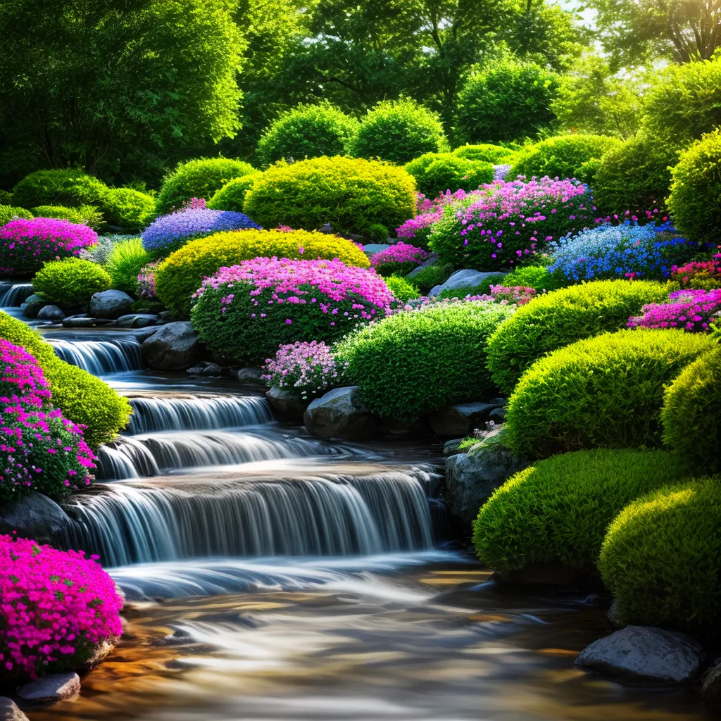 Fotos jardim colorido natureza paz