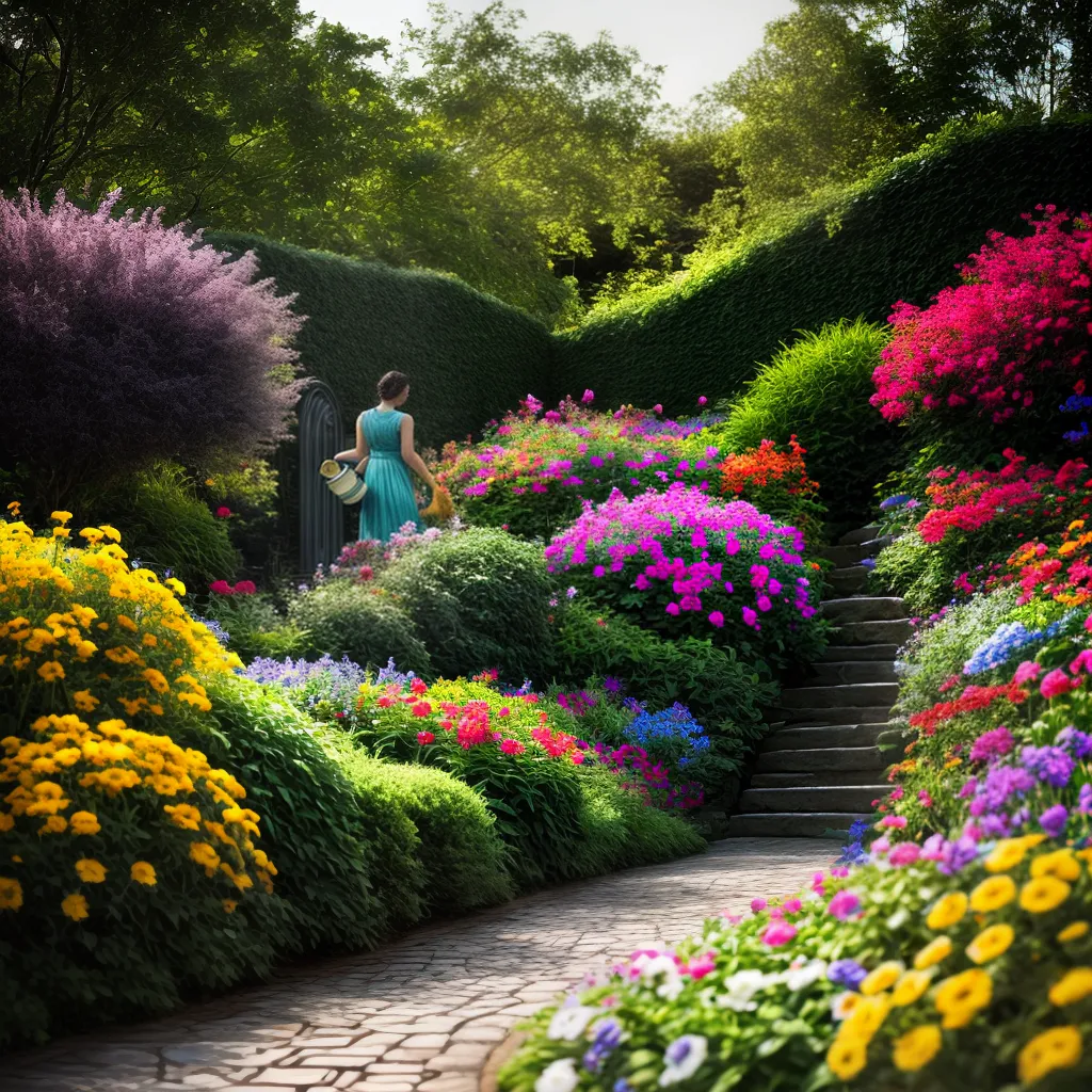 Tudo o que seu sonho com regador revela sobre sua vida no jardim 6 Fotos jardim colorido regador crescer