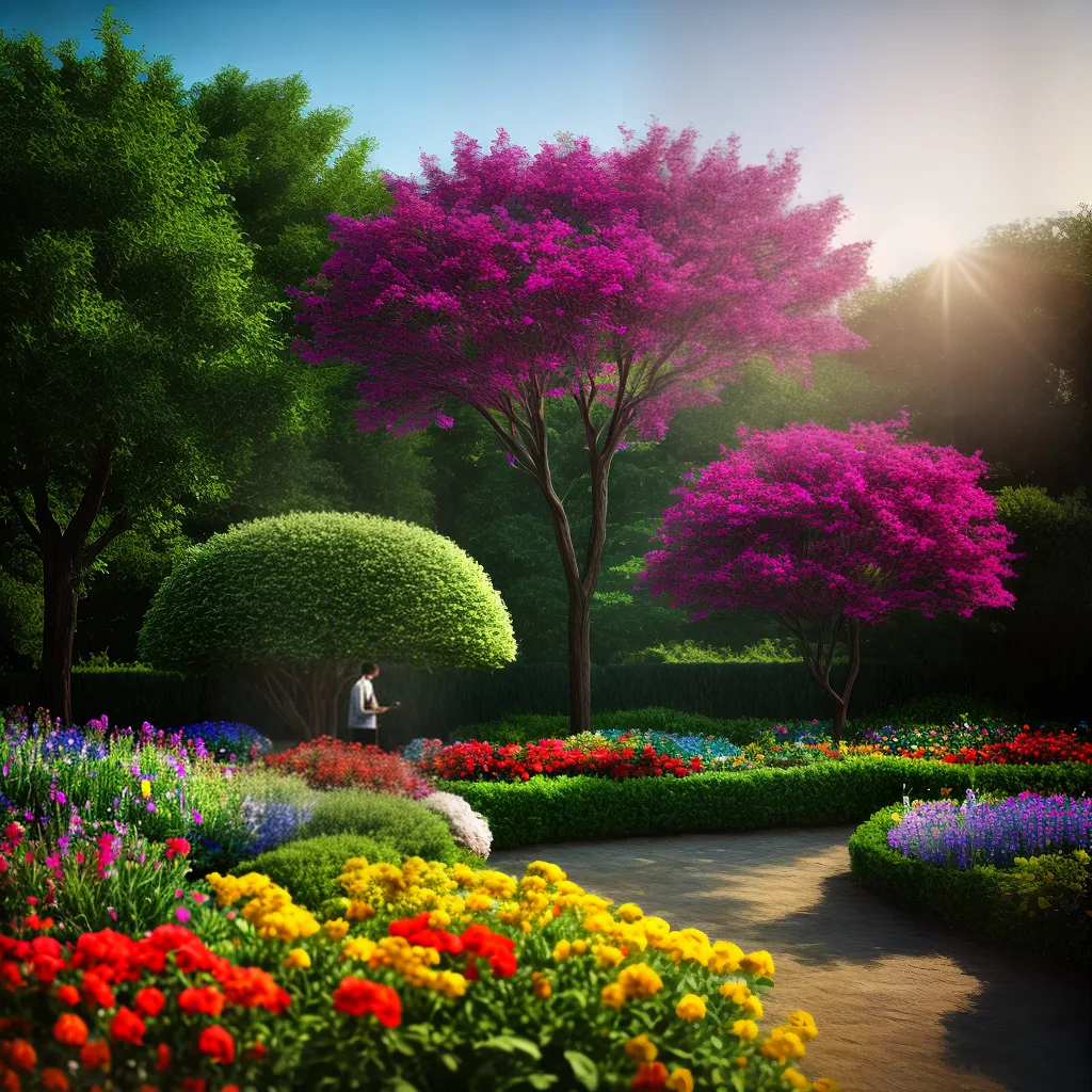 Fotos jardim colorido sonho imagens surreais