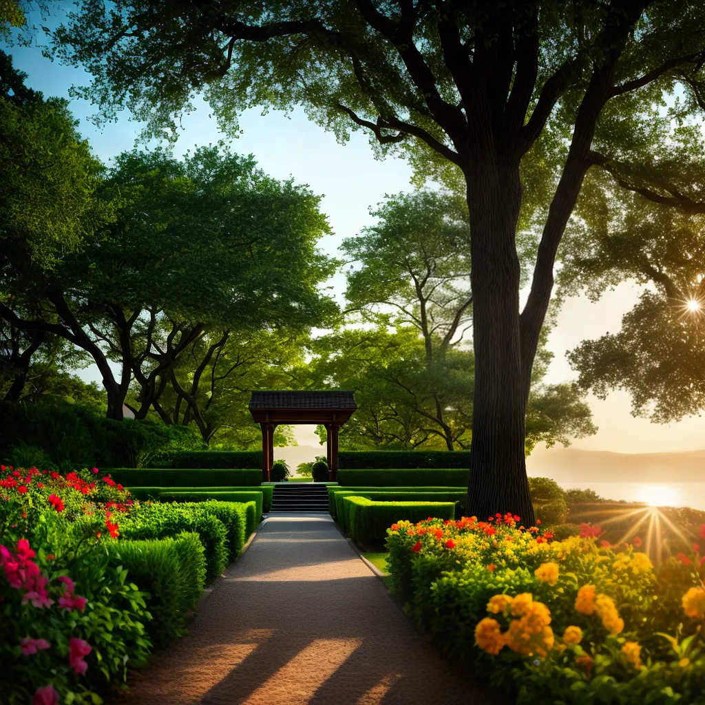 Paisagismo e sonhos: decifrando suas mensagens oníricas 5 Fotos jardim flores arvores caminho transformacao