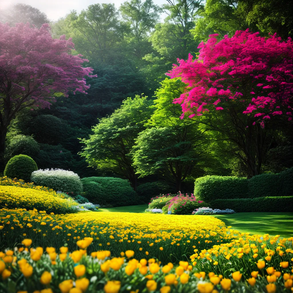 Fotos jardim flores arvores cultivo fertilidade