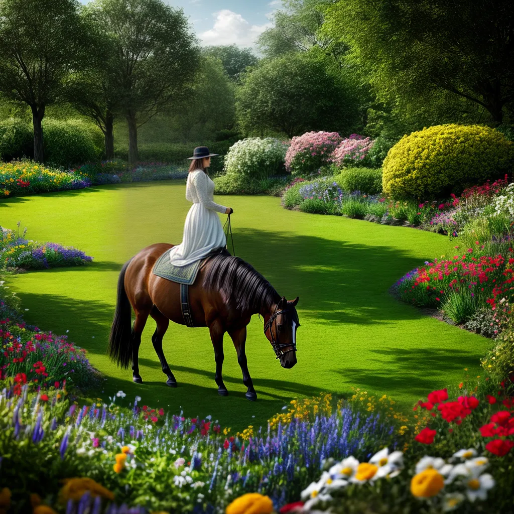Significado de sonhar com jardins e cavalos no turismo rural: desvende seus sonhos 6 Fotos jardim flores cavalo rural turismo