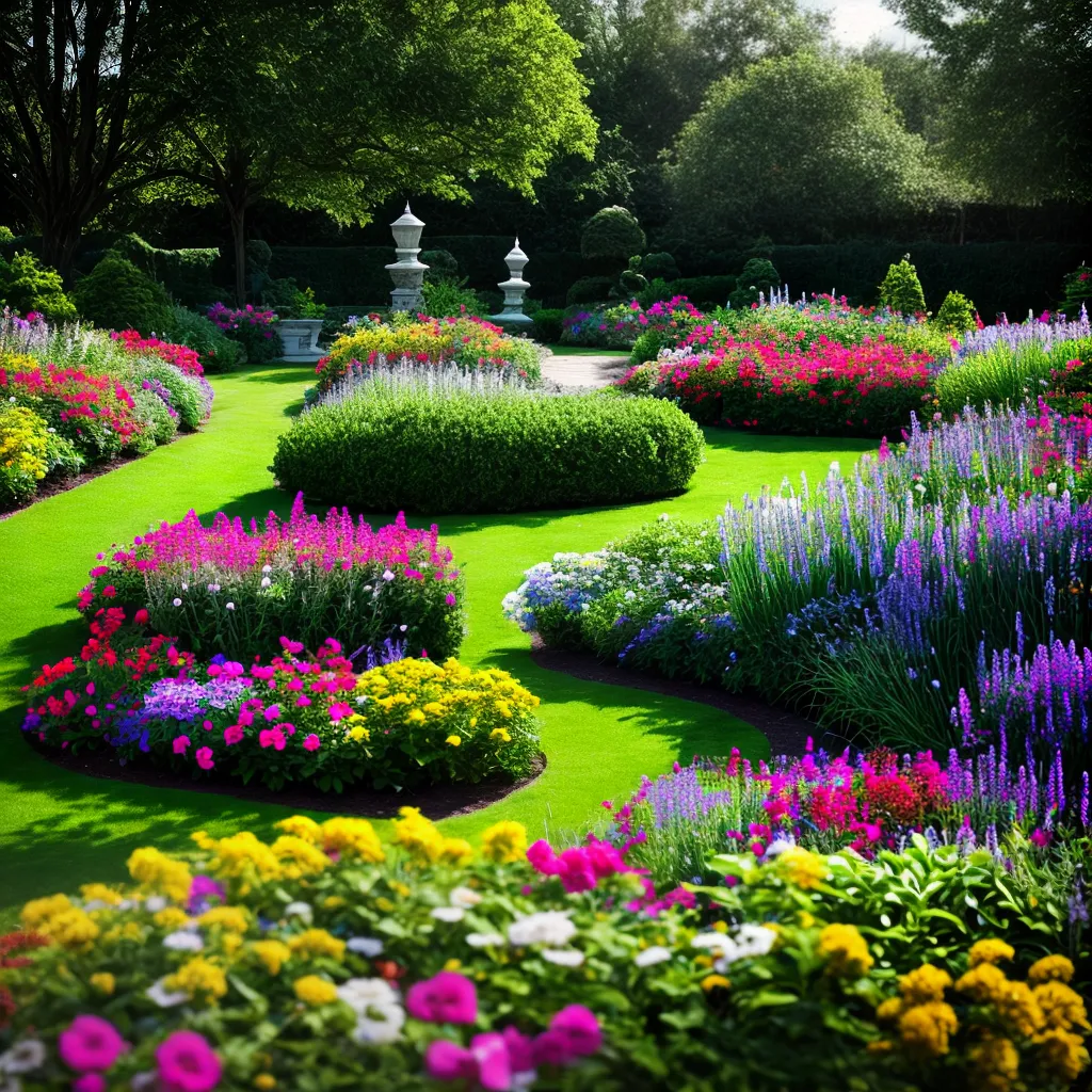 Fotos jardim flores cerca plantio sol